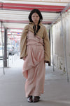 BASERANGE short wrap skirt SKSKW-LC-SP24 light pink (SKSKW1)